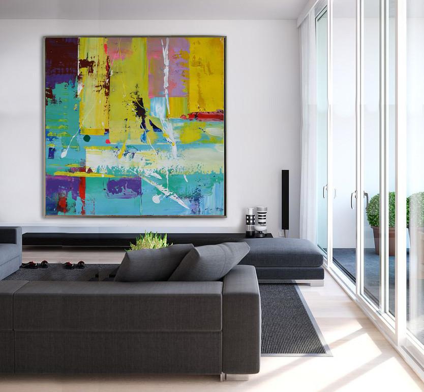 Palette Knife Contemporary Art #L3A - Click Image to Close